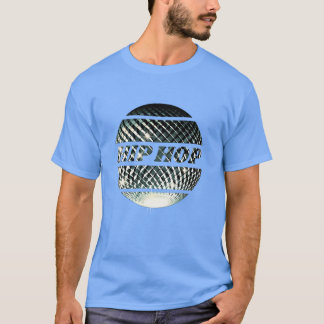 Hip-Hop-Diskokugel in Platin-Silber-Junge T-Shirt