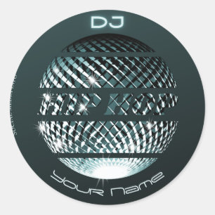 Hip Hop DJ Hiphop Runder Aufkleber