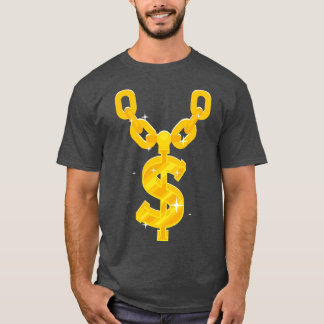 Hip Hop Dollar Gold-Kette T-Shirt