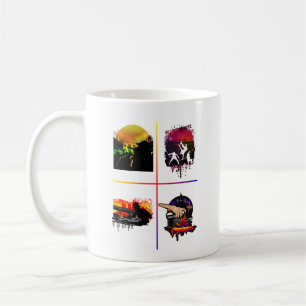 Hip Hop Elemente Art MC DJ Breakdance Graffiti Kaffeetasse