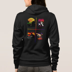 Hip Hop Elemente Reißverschluss Kapuzenpullover MC Hoodie