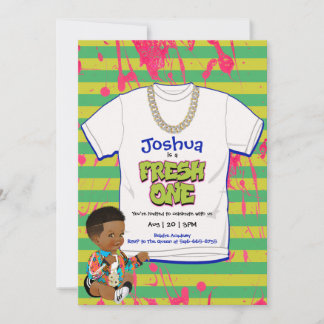 Hip Hop Fresh Ein 1. Geburtstag Party Einladung