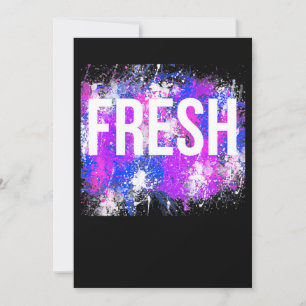 Hip Hop Fresh Old School Rap Urban Slang Einladung