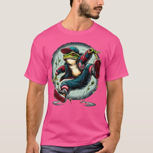 Hip Hop Frog Dancer T-Shirt (Vorderseite)