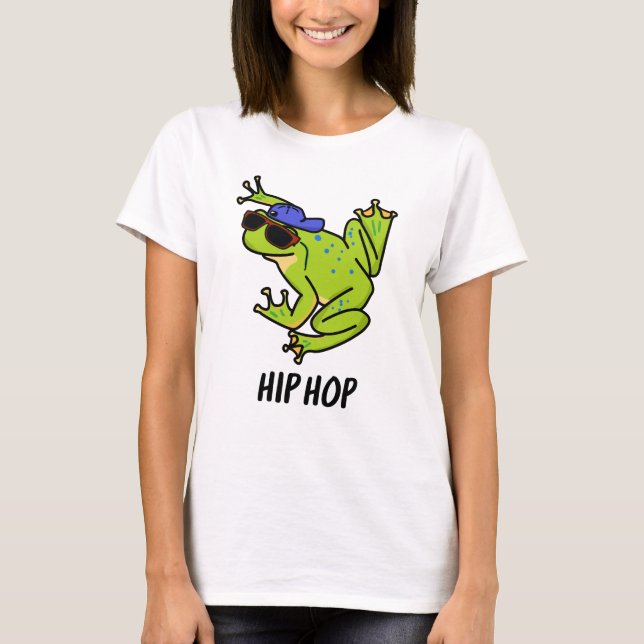 Hip Hop Funny Hopping Frog Puff T-Shirt (Vorderseite)