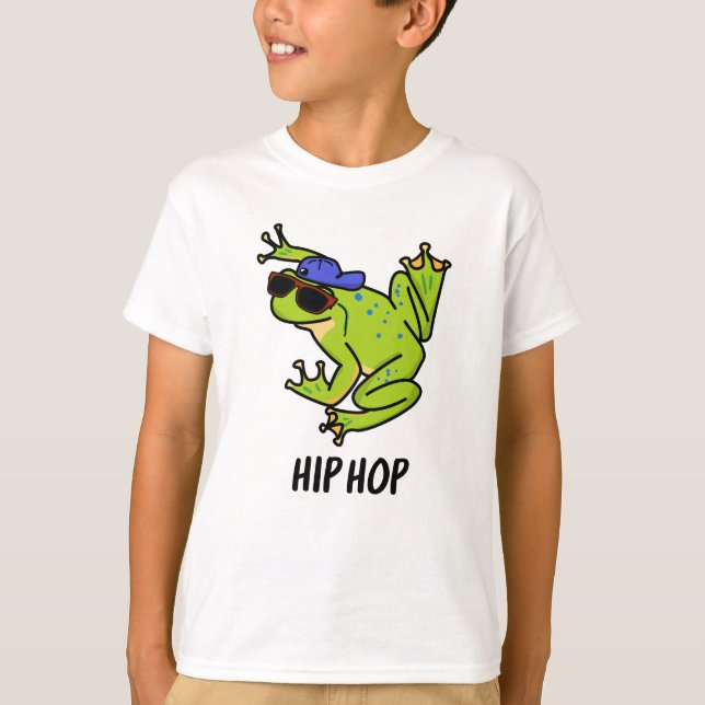 Hip Hop Funny Hopping Frog Puff T-Shirt (Vorderseite)