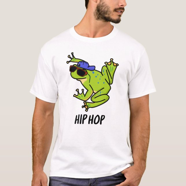 Hip Hop Funny Hopping Frog Puff T-Shirt (Vorderseite)