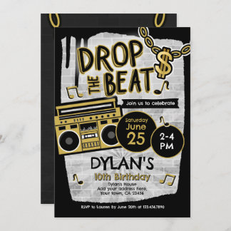 Hip Hop Geburtstag Einladung
