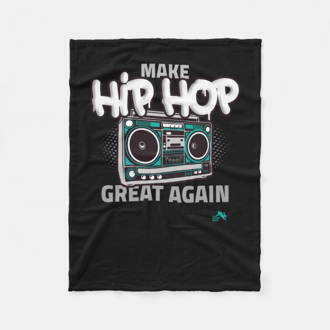 Hip Hop Gift Make Hip Fleecedecke (Vorderseite)