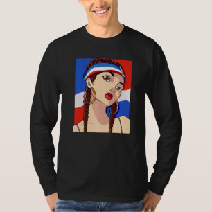 Hip Hop Girl Dominicana Pride Dominikanische Repub T-Shirt