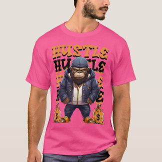 Hip Hop Gorilla Hustle Money Ape Streetwear T-Shirt