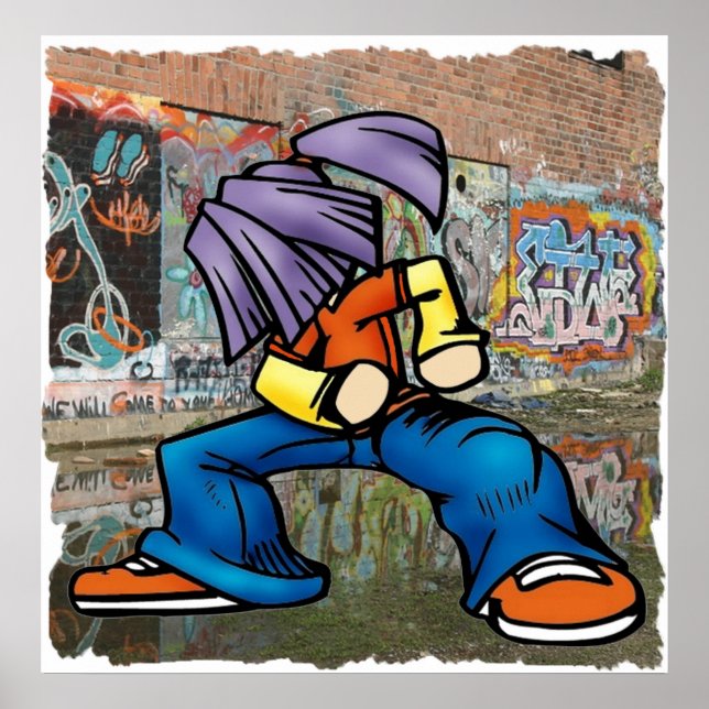 Hip Hop Graffiti Poster (Vorne)