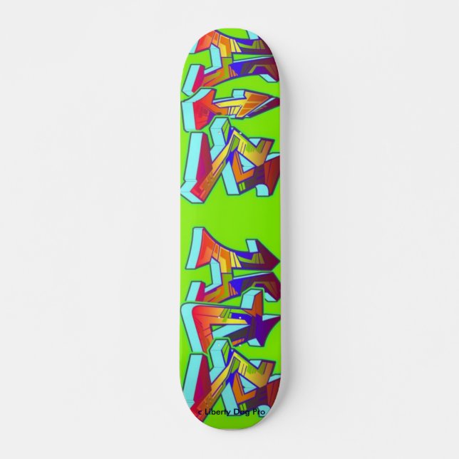 HIP HOP GRAFFITI SKATEBOARD - PRO SHREDDER - GIFTS (Vorne)