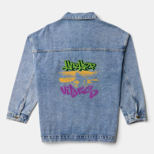 Hip Hop Graffiti Style Old School 90 S Hip Hop Jeansjacke