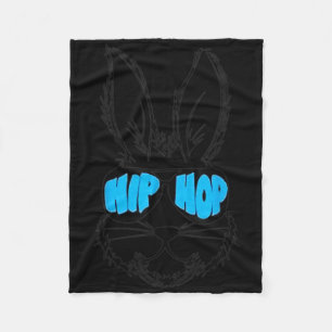 Hip Hop Happy Ostersonne Gesicht mit Sungles Men B Fleecedecke