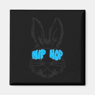 Hip Hop Happy Ostersonne Gesicht mit Sungles Men B Magnet