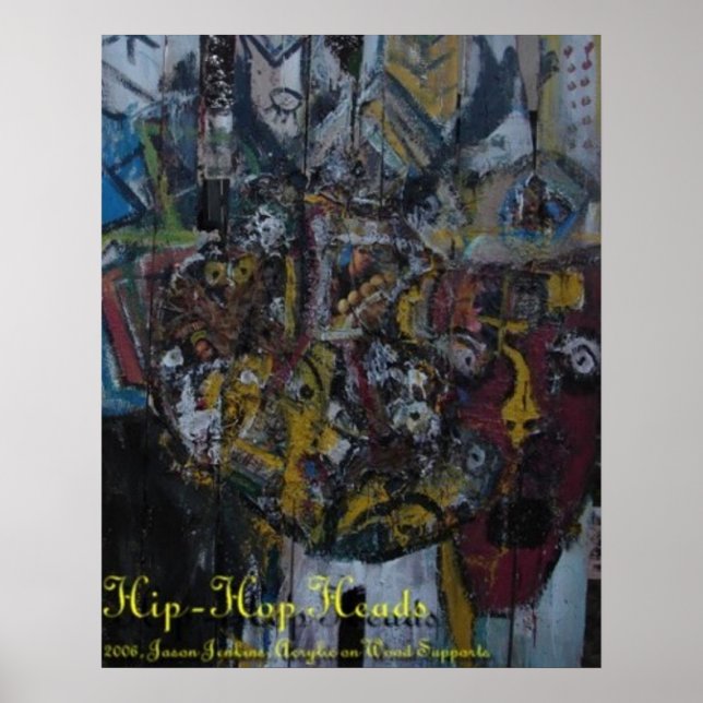 HIP HOP HEADS POSTER (Vorne)
