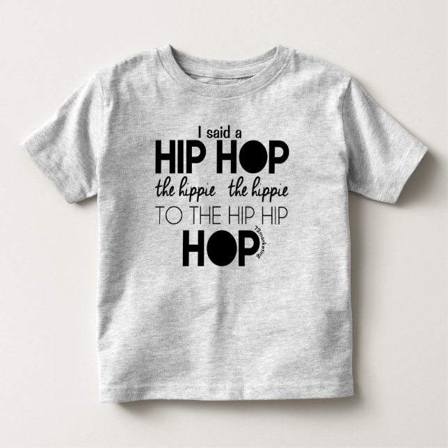 Hip Hop Hippity Oster Frühjahr Kleinkind Shirt Jun (Vorderseite)