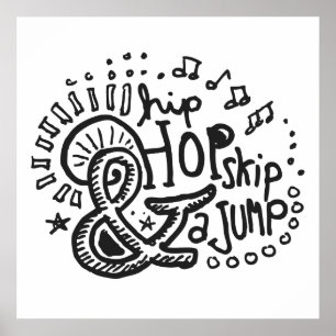 Hip Hop Hüpfen Springen 1 Poster