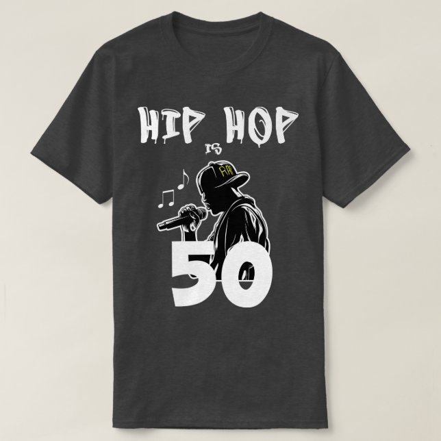 Hip Hop ist der 50-jährige Rapper MC T-Shirt (Design vorne)