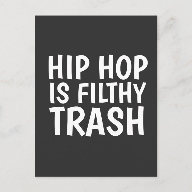 HIP HOP IST FILTHY TRASH POTCARDS MEMBER POSTKARTE (Vorderseite)