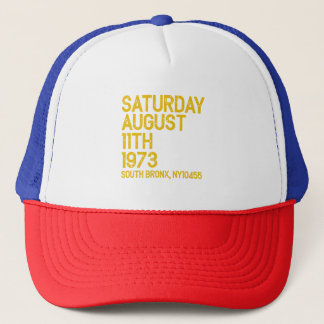 Hip Hop ist Geboren Samstag, 11. August 1973, 50 J Truckerkappe