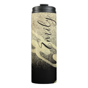 Hip Hop Kette falsche Glitzer Monogramm Name Thermosbecher