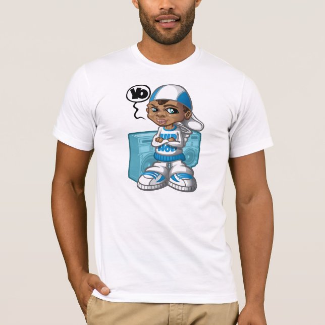 Hip-hop kid and boom-box T-Shirt (Vorderseite)