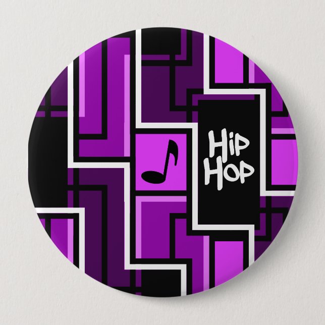 Hip Hop Knopf, riesig Button (Vorderseite)