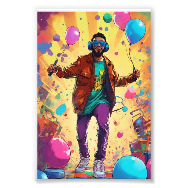 Hip Hop Konzertposter der 90er Jahre Fotodruck (Vorne)