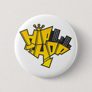 Hip-Hop Logo Button