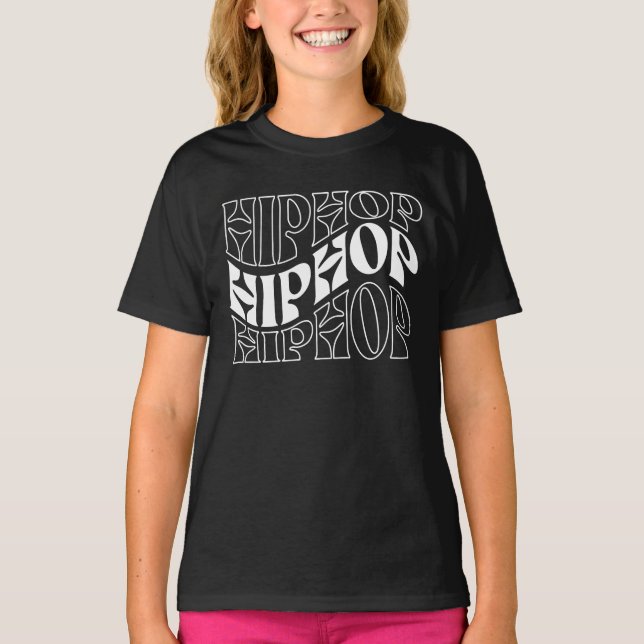 Hip-Hop-Logodesign T-Shirt (Vorderseite)