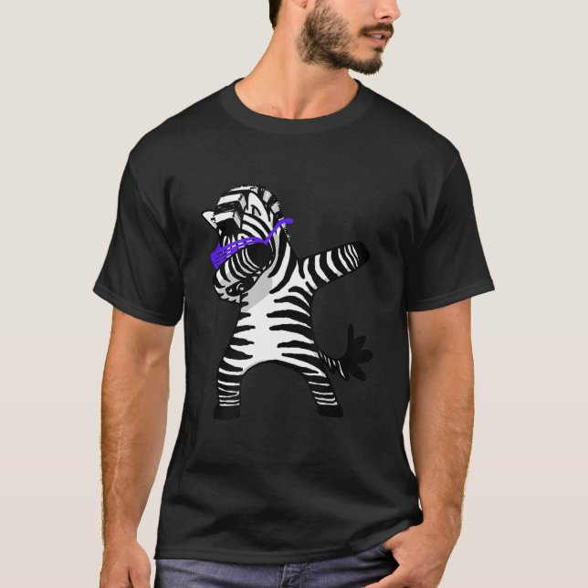 Hip Hop Lover | Dabbing zebra dab hip hop lustig T-Shirt (Vorderseite)