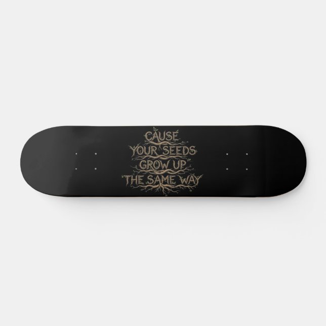 Hip Hop Lyric Skate Deck Wall Art Skateboard (Horizontal)
