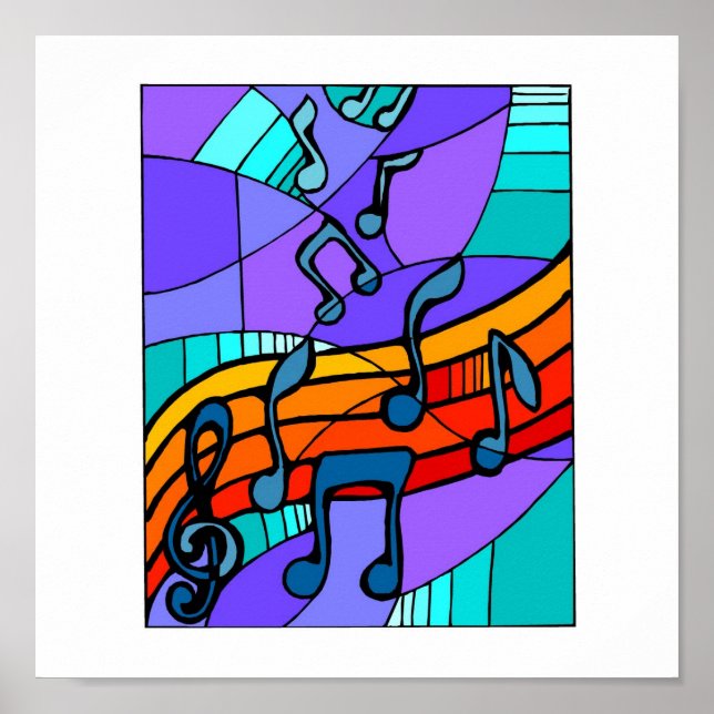 Hip Hop Music Poster bis zu 15x15 (Vorne)