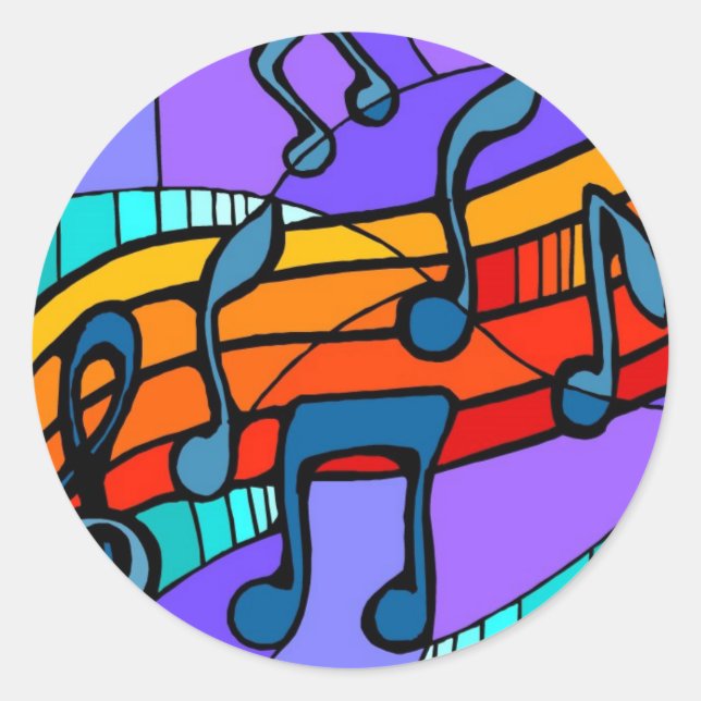 Hip Hop Music Sticker (Vorderseite)