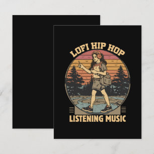 Hip Hop Musik Begleitkarte