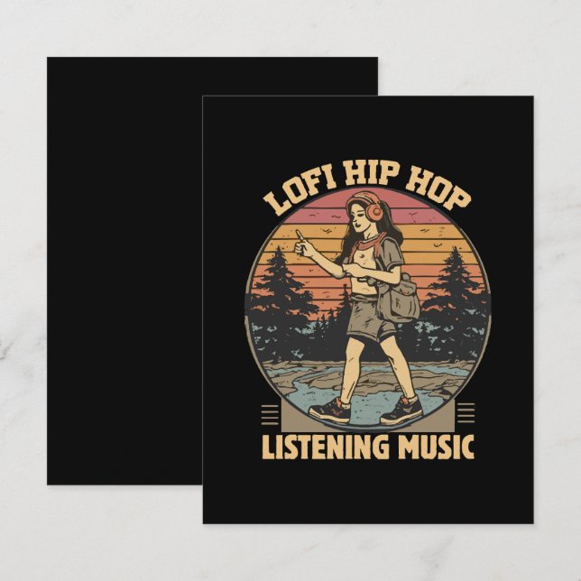 Hip Hop Musik Begleitkarte (Vorne/Hinten)