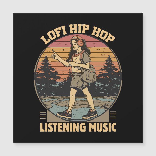 Hip Hop Musik Magnetkarte (Vorderseite)