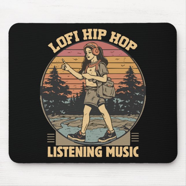 Hip Hop Musik Mousepad (Vorne)