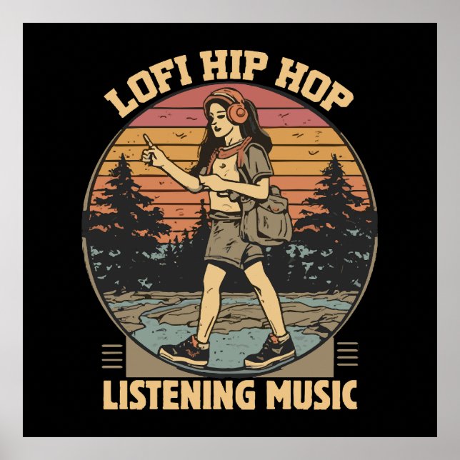 Hip Hop Musik Poster (Vorne)
