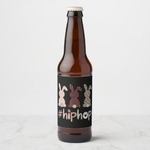 Hip Hop Osterhase Frühling Süß Bierflaschenetikett