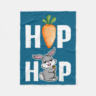 Hip Hop Osterhase Illustration Fleecedecke