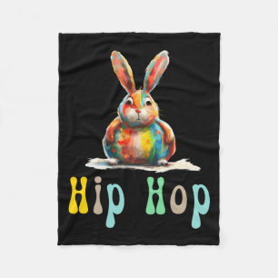 Hip Hop Ostern Lustiges Osterhase T-Shirt  Fleecedecke