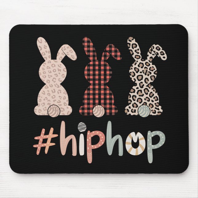 Hip Hop Ostersonniger Frühling Niedlich Mousepad (Vorne)