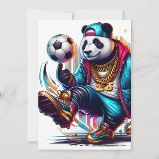 Hip Hop Panda Fußball Sommer Sportarten Ankündigung
