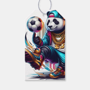 Hip Hop Panda Fußball Sommer Sportarten Geschenkanhänger