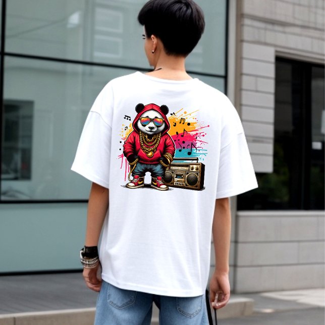 Hip Hop Panda Groove: Hip Hop T-Shirt (Cool Panda)