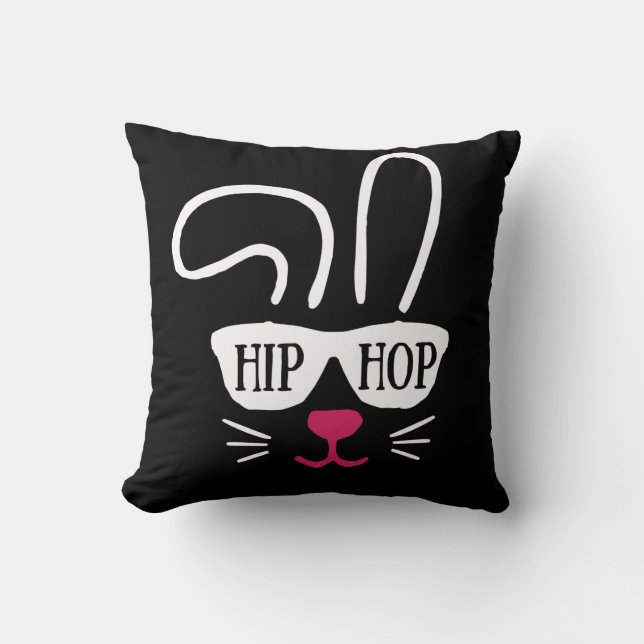 Hip Hop Rabbit Bunny Oaster Kissen (Vorderseite)