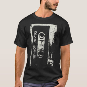 Hip Hop Rap Mixtape Cassette DJ Retro 90s T-Shirt